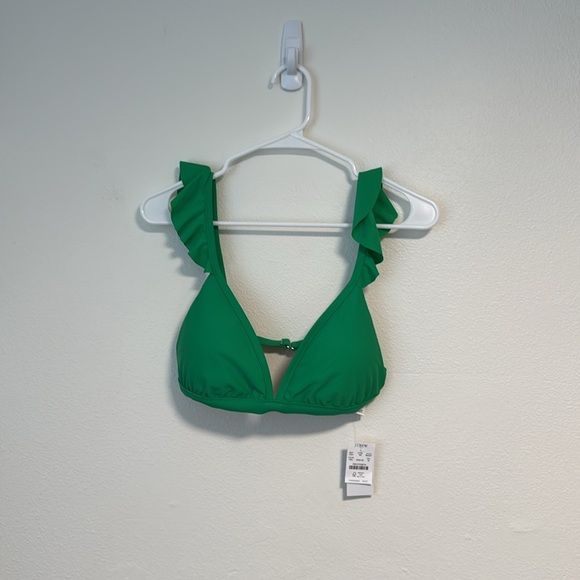 J. Crew Factory Ruffle-shoulder V-neck bikini top and high waisted bottom - Picture 7 of 15